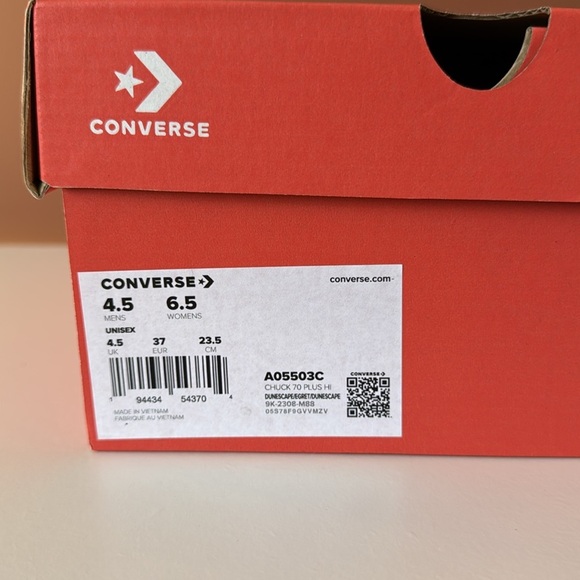 CONVERSE GENDER INCLUSIVE CHUCK TAYLOR® ALL STAR® 70 PLUS HIGH TOP SNEAKER - Picture 8 of 8